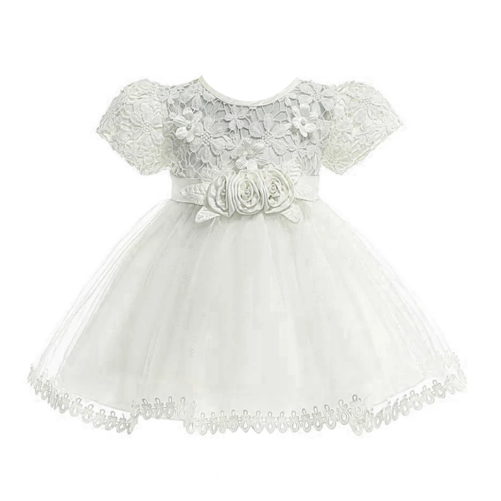 Infant Kids Dress Summer Baby  Princess Dresses Girls 1 Year Birthday Gowns Newborn Children Christening Party  Clothes B-3045