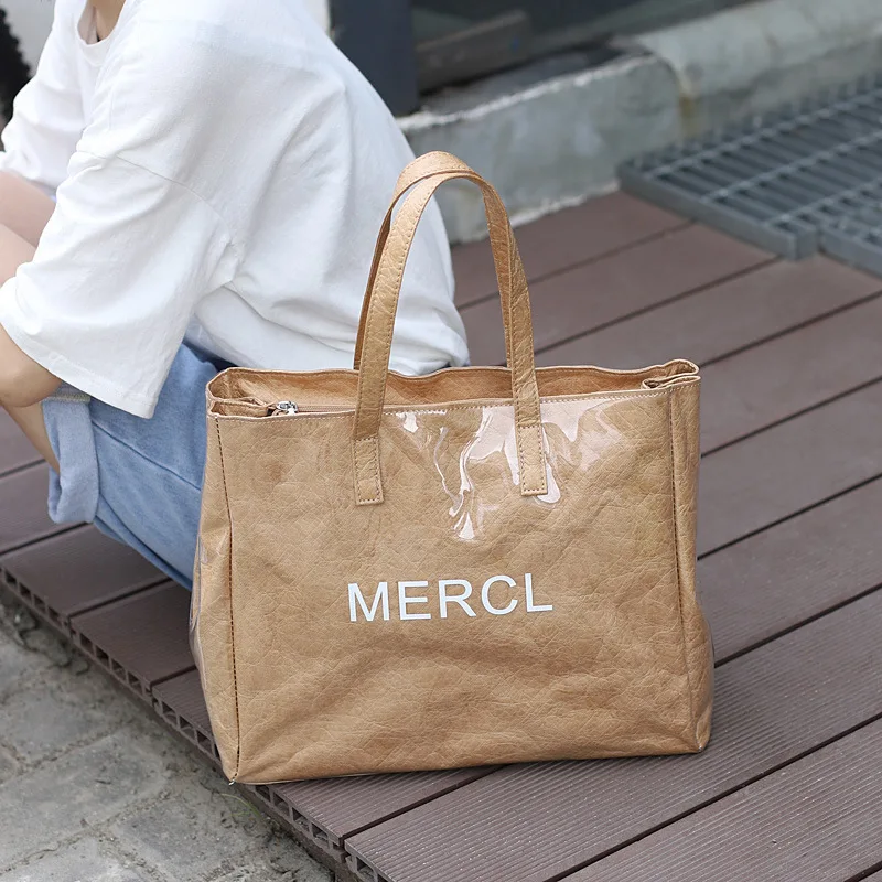 Custom Eco-friendly Waterproof Dupont Tyvek Paper Tote Bag Dupont Shopping Bag