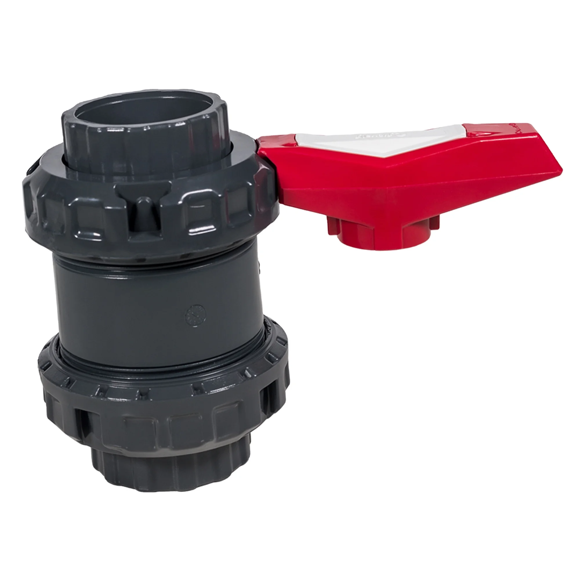 110MM Hottest sale  Industrial Ball Valve with red handle / upvc valve / PN16 / threaded / used  for chemical liquid / strength