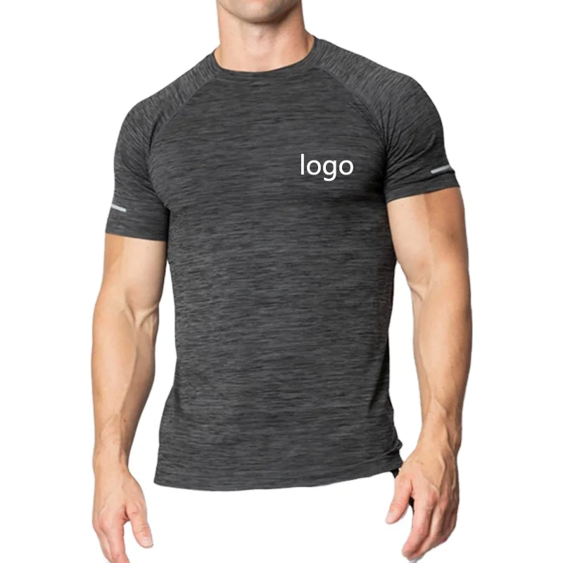 Factory Wholesale Mens Gym Wear Compression White Label 200gsm Tshirts Workout Fitness Men S Tshirts/