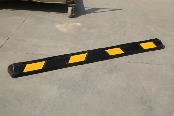 CE 500*160*100mm rubber and plastic wheel stop plastic stopper car stopper traffic reflective stopper traffic products devices