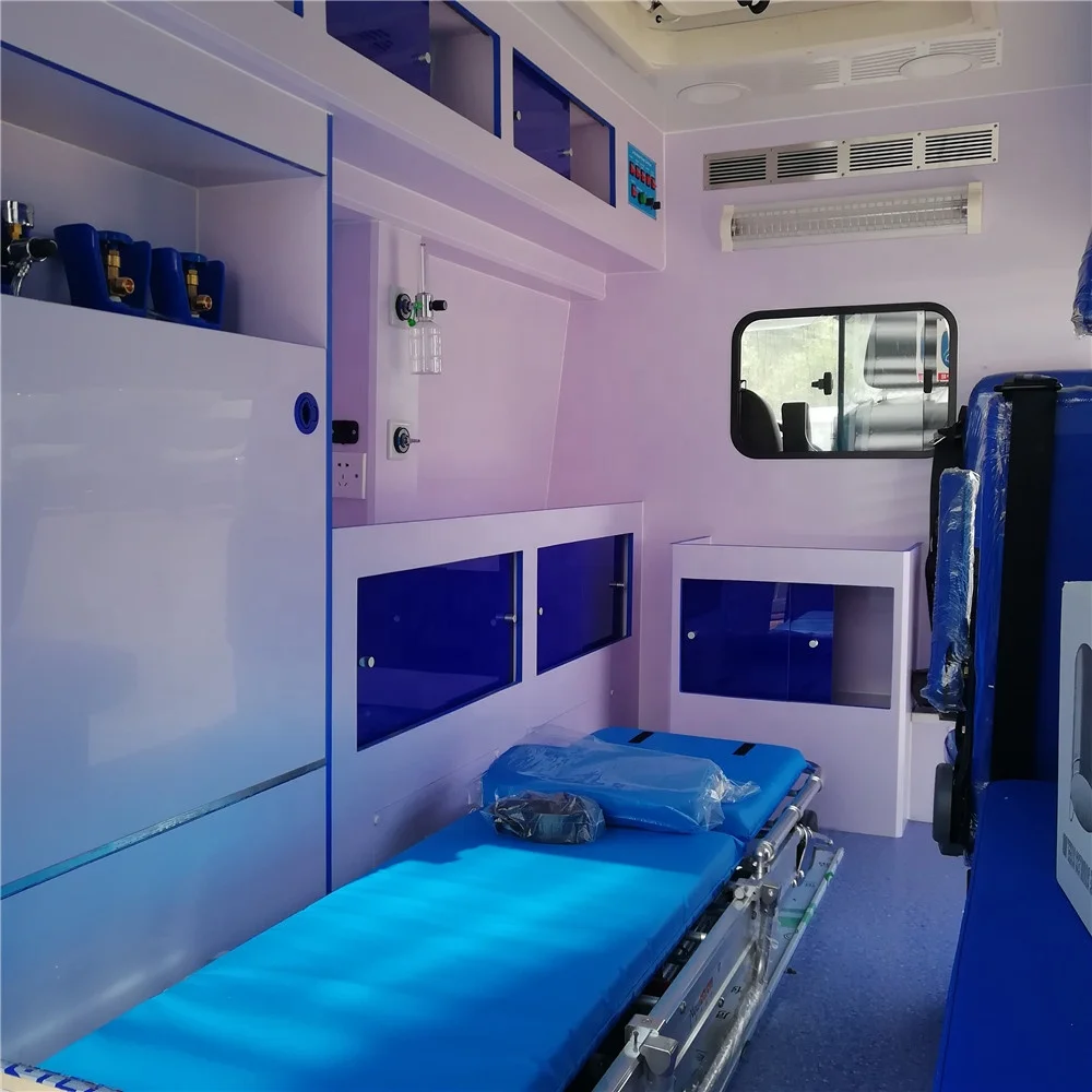 china 4 wheel negative pressure compartment patient condition monitoring ambulance car sale