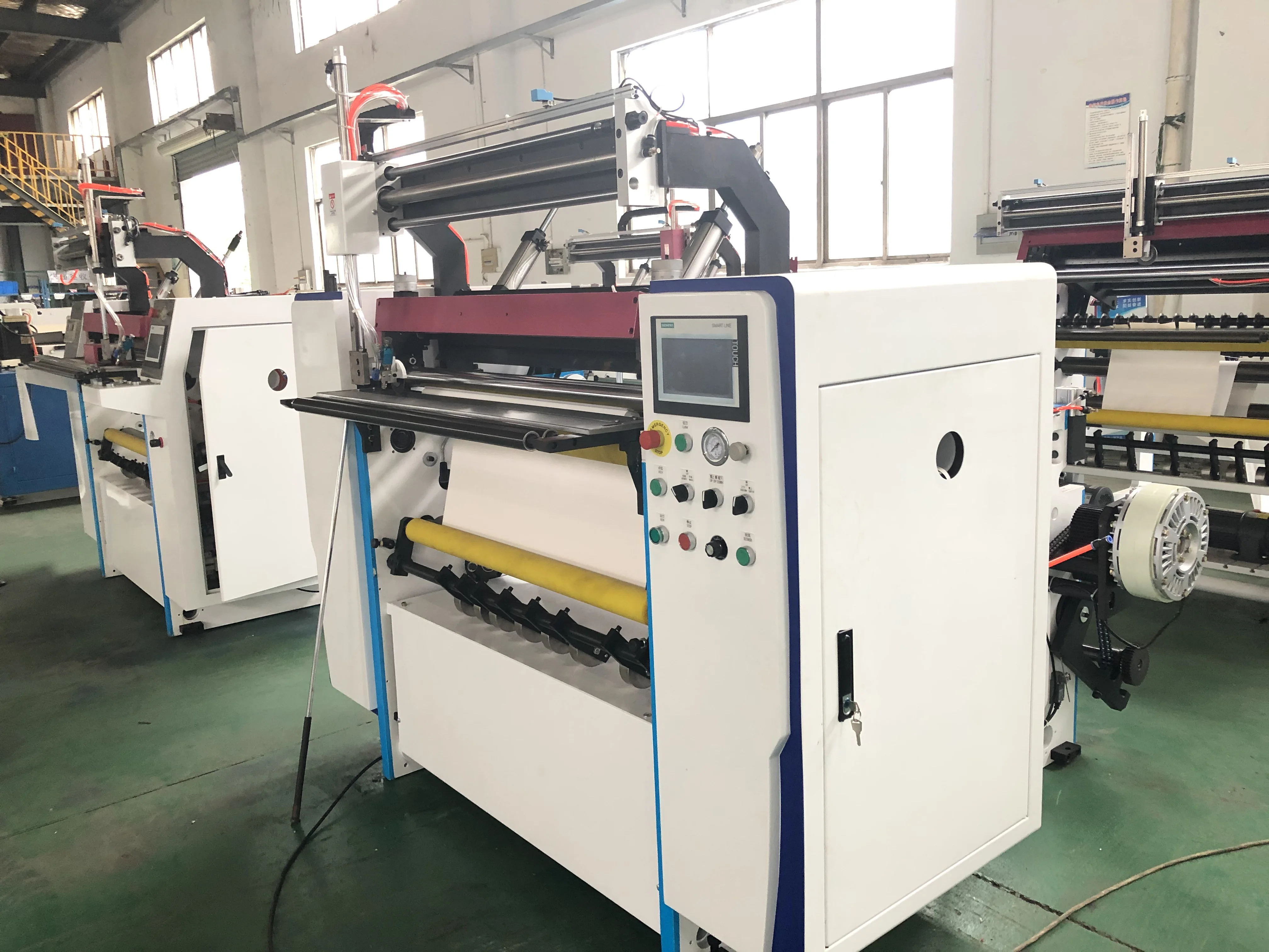 ATM POS Roll Slitter Knives Till Roll Coreless Thermal Paper Slitting Machine