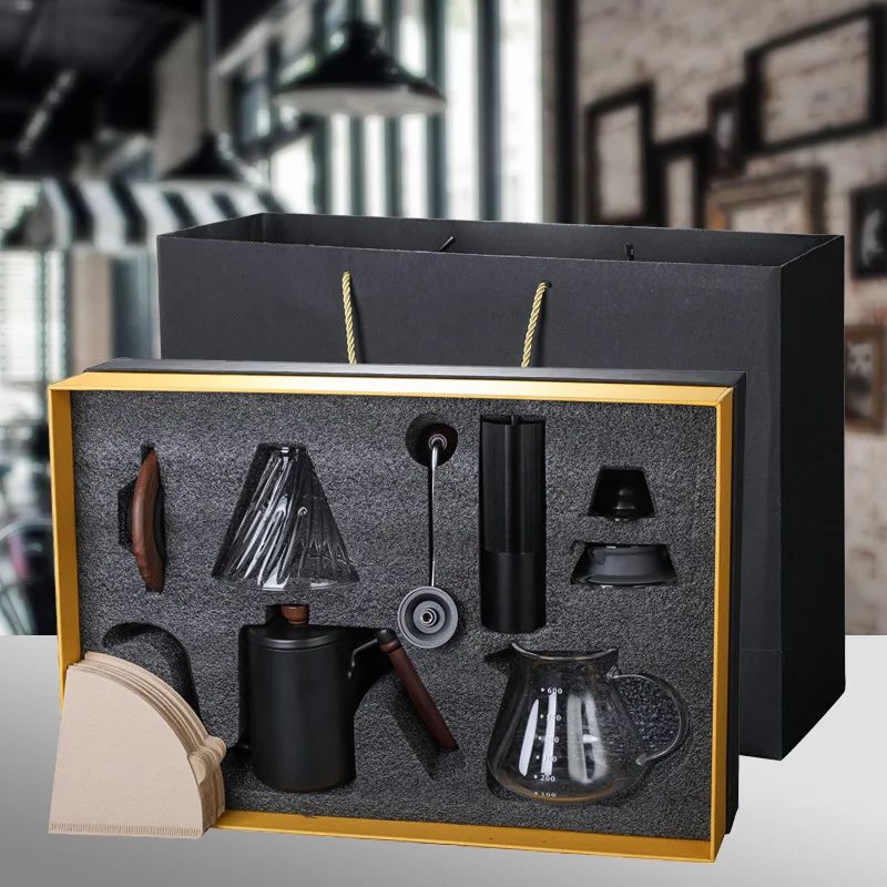 Camping Travel Stainless Steel Gooseneck Coffee Kettle Pour Over Coffee Maker Gift Set Coffee & Tea Sets