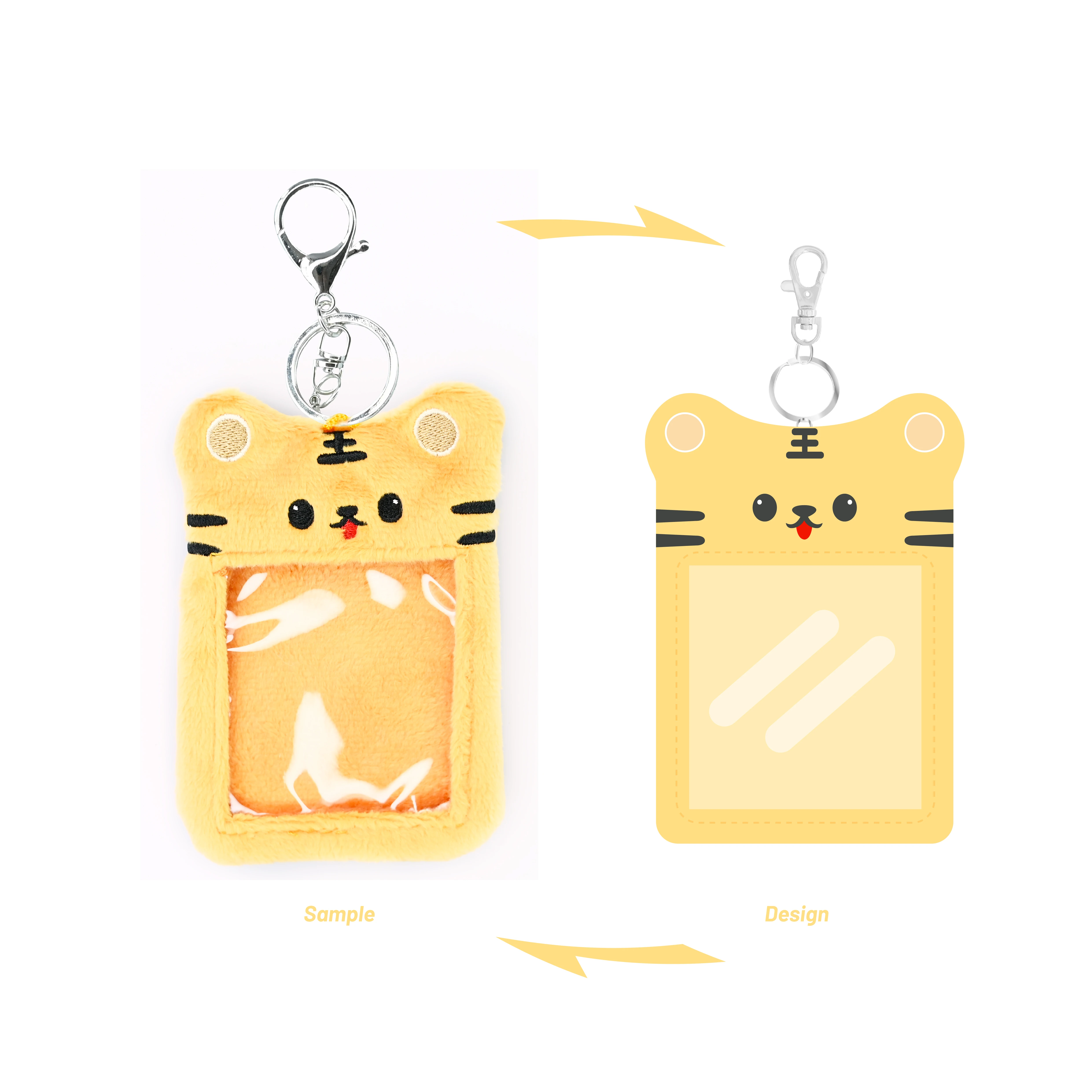 Cute Bear Plush Kpop Photo card Holder Rabbit Card Holder Pass Case Photo Sleeve Student Bag Warm ID Card Cover Bag