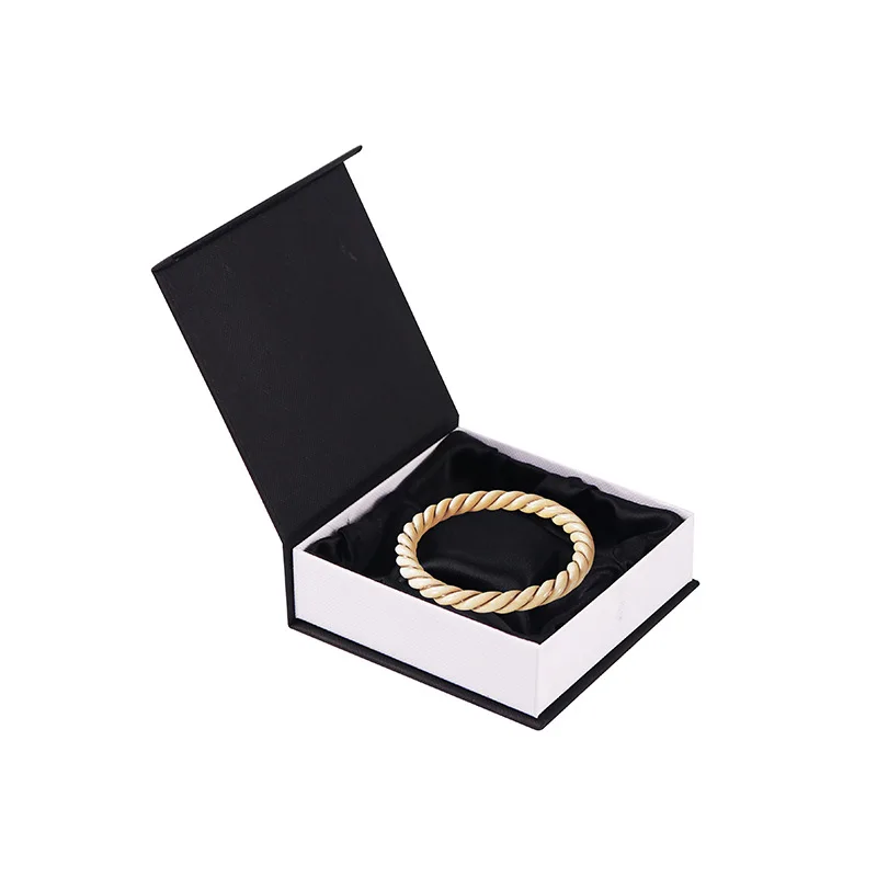 New Design Buddhist Beads Gift Jewelry Box Cardboard Magnetic Top Open Flap Necklace Bangle Box