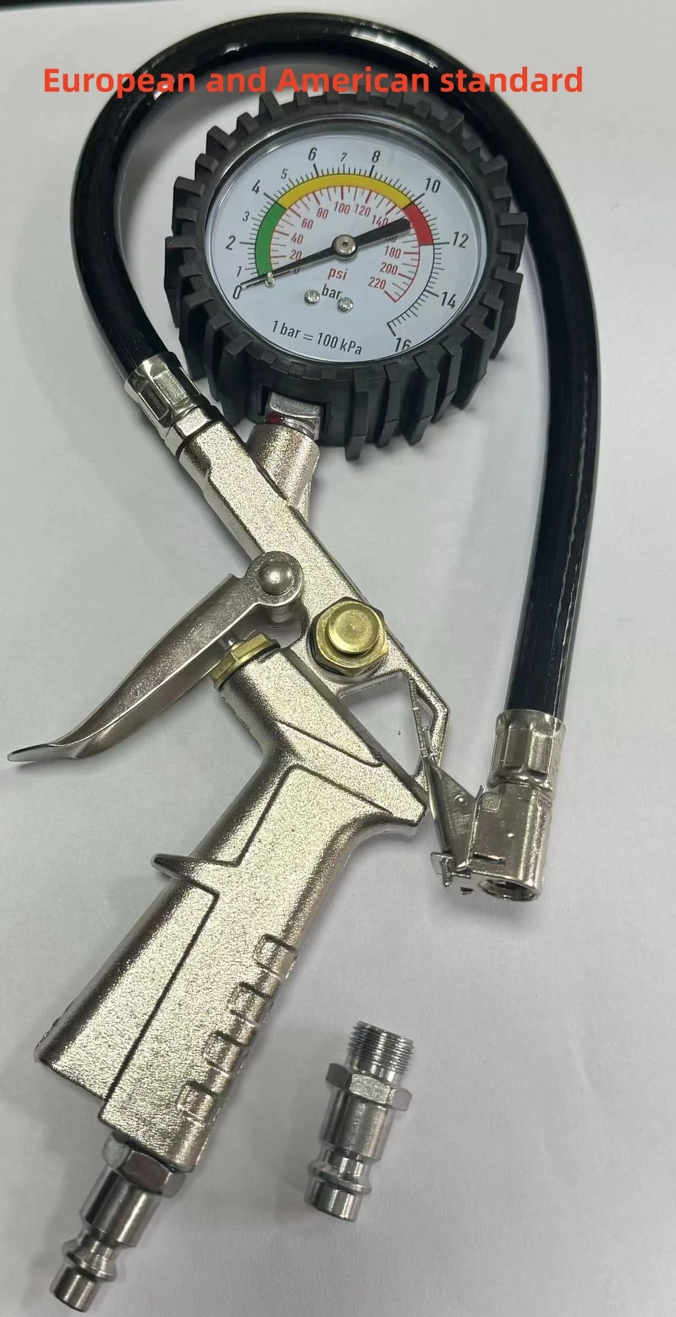 Car Tire Air Pressure Inflator Gauge 0-16bar/0-220psi Mechanical Dial Inflated Pumps Deflated Inflation Motorcycle Repair Tool