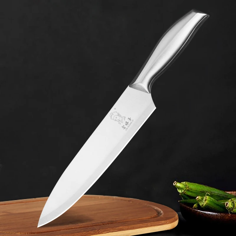 Fashionable Style Customized Logo Sharp Meat Cleaver 30Cr13 Stainless Steel Handle Japanese Kitchen Chef Butcher Knife