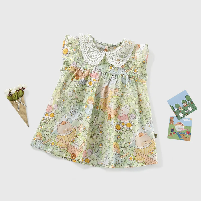 Comfort summer Infant princess costume elegant clothes for clothes habiliment