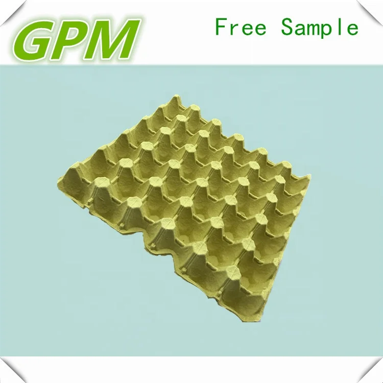 Universial Size Biodegradable Pulp Egg Tray 30 For Organic Eggs
