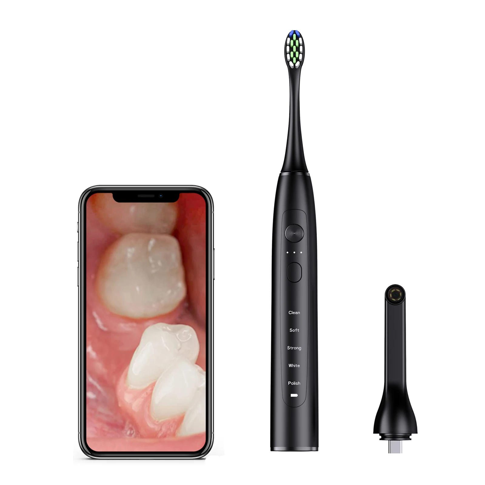 Visual electric toothbrush WiFi with camera dental borescope Rechargeable Sonic Electric Toothbrush Smart Wireless Charging