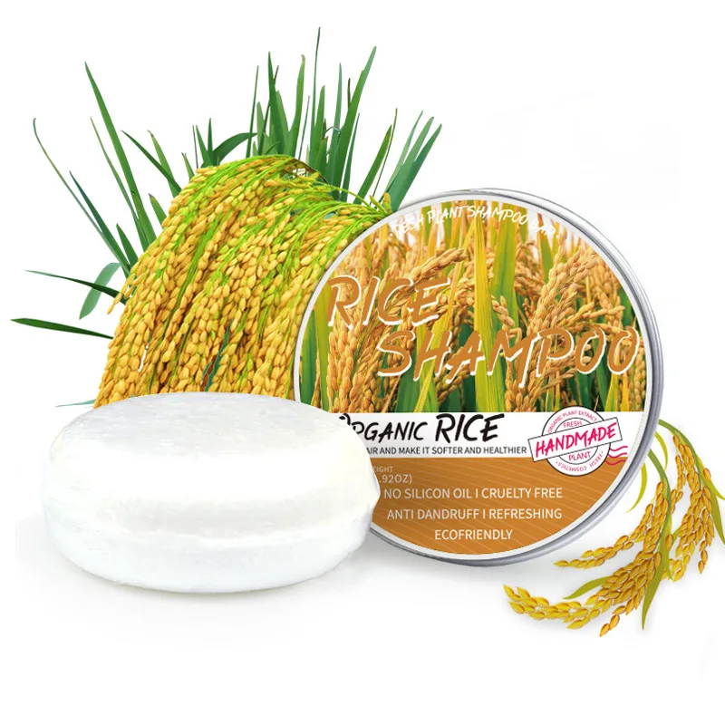 Private Label Vegan Muti- kinds Organic handmade Hair Care Cleaning Solid Shampoo Soap Bar with Tin Box