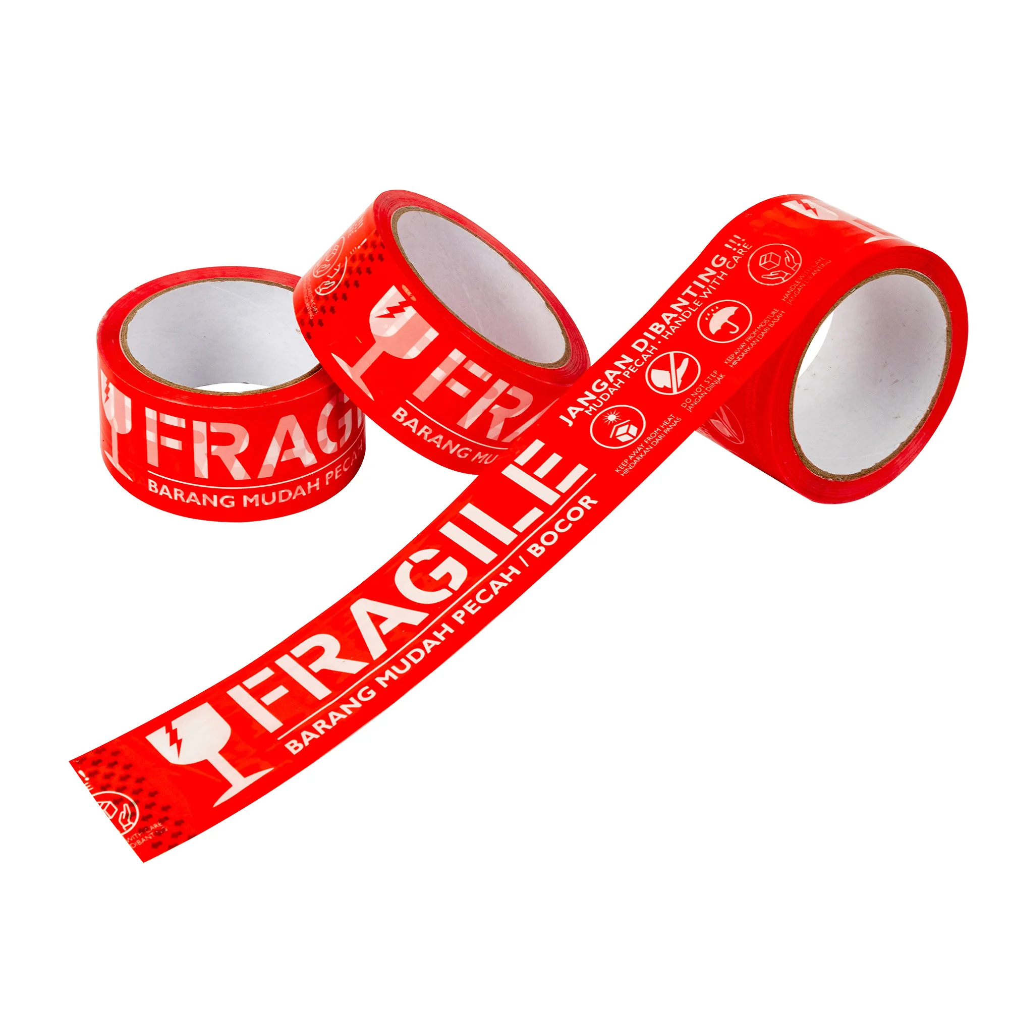 BOPP клейкая упаковочная лента с логотипом на заказ с сильным клеем