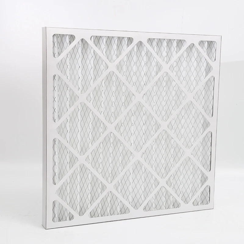 OEM Customized Merv Filter Panel Folded Panel Pleat Air Filter For HVAC System