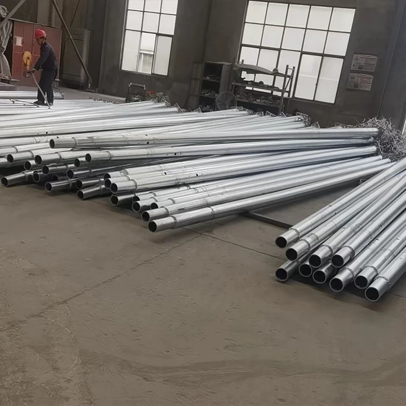 XINTONG Solar LED Galvanized Street Light Pole Factory Direct Sale Single Double Arm Galvanized Steel Road Street Light