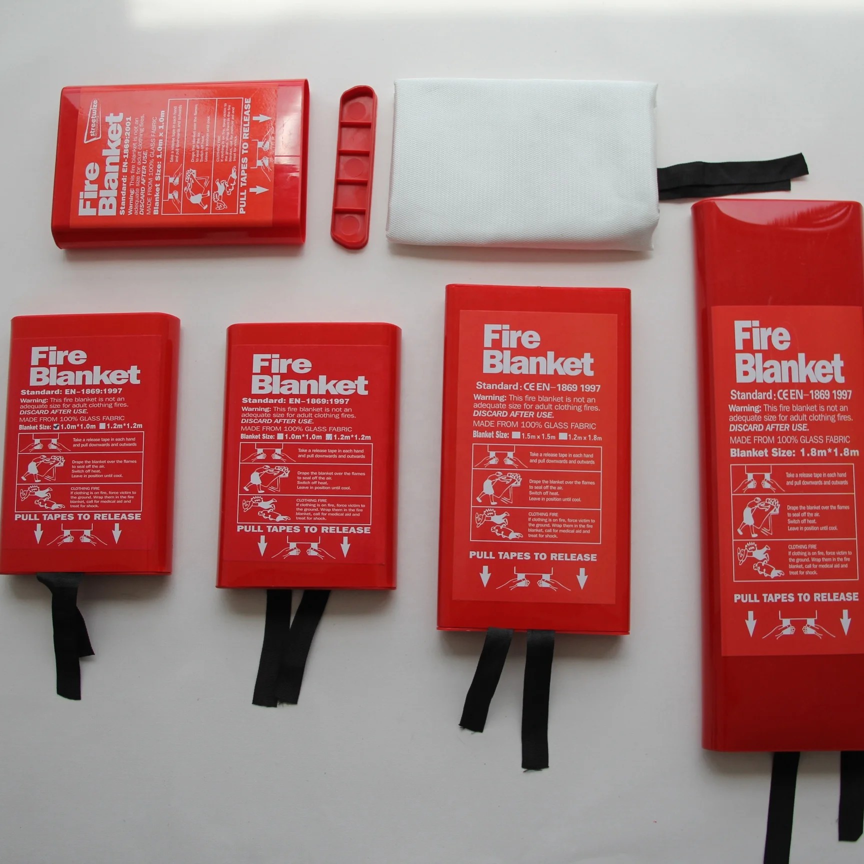 emergency fireproof heat sealed fire blanket for home school kitchen