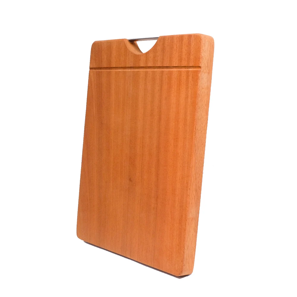 Aesthetic Luxury Wholesale Non Slip Unfinished Antique Raw Red Beech Wood Stand Food Cheese Serving Cutting Board with Handle