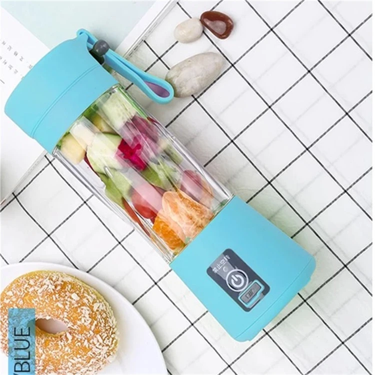 Bottle Blade Usb Portable Juicer Machine Wheatgrass Sugar Cane Sugeracne Plastic 6 Stainless Steel USB Rechargeable USB Charger