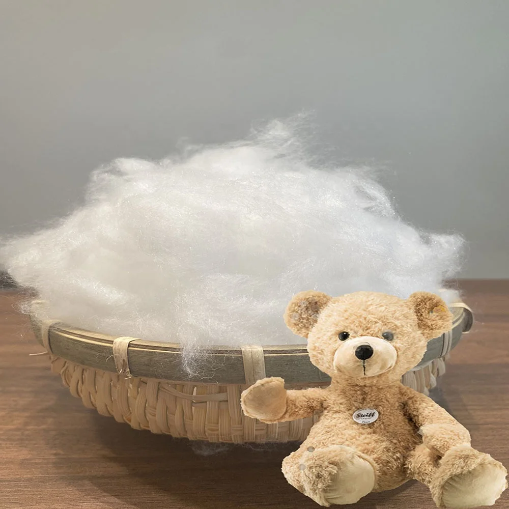 Supplied By Manufacture Micro Fine Denier Polyester Chemical Fiber Poly Filling