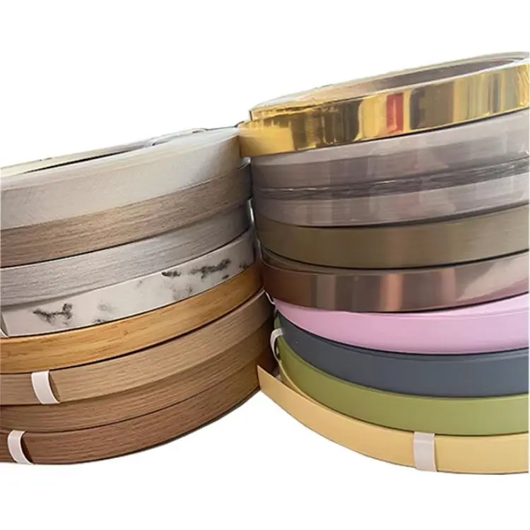 Furniture accessories  high Quality ABS/Acrylic/PVC edge banding tapacanto pvc tape edge banding for cabinets desk furniture