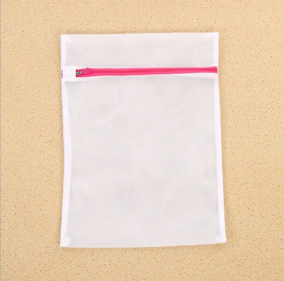 5Pc/Set Custom  Mesh Laundry Bag Thickness  Zipper Mesh Laundry Bags Bra Underwear Washing Care Mesh Bag