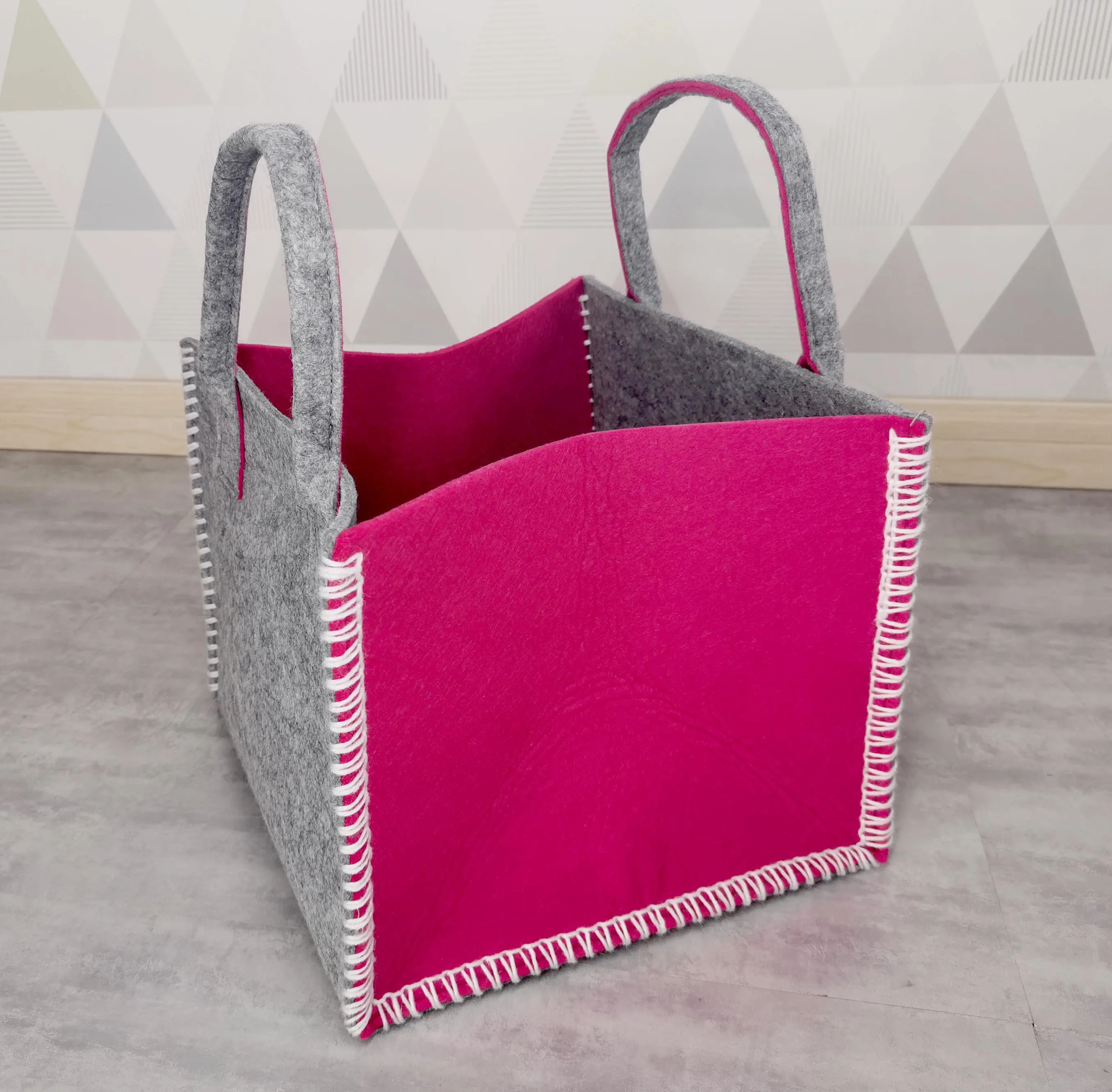 Wholesale Toy Customized Folding Fabric Canvas Bins Box Storage Basket