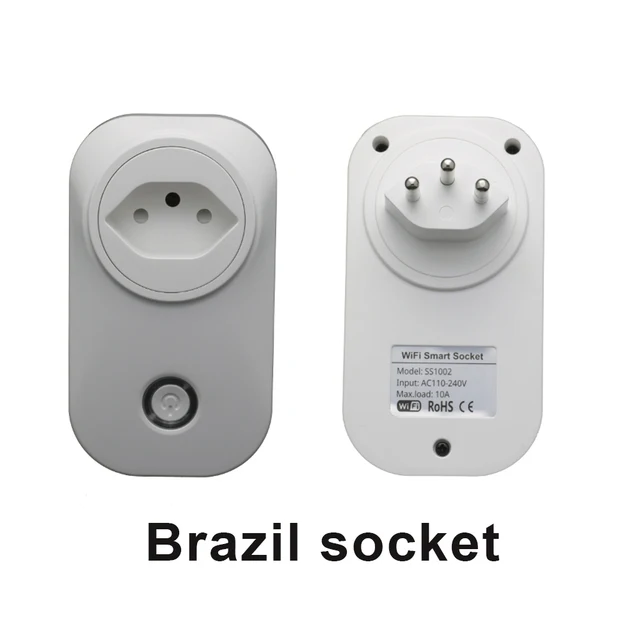 Tuya WIFI Smart Socket Smart Plug EU UK ZA India south Africa Italy Plug 16A Remote Control Alexa Google Home Energy Monitor