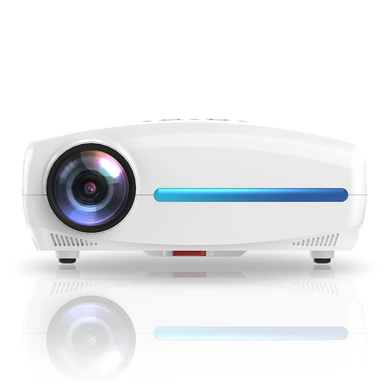 Вывешивать S4 проектор дешевый 1920x1080 Full HD 1080P Мини Портативный LCD LED андроид для дома и
