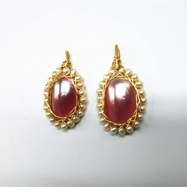 
Big Size 20-25mm AA Natural Mabe Pearl Pendant Half Round Charm Mabe South Sea Pearl Pendant 