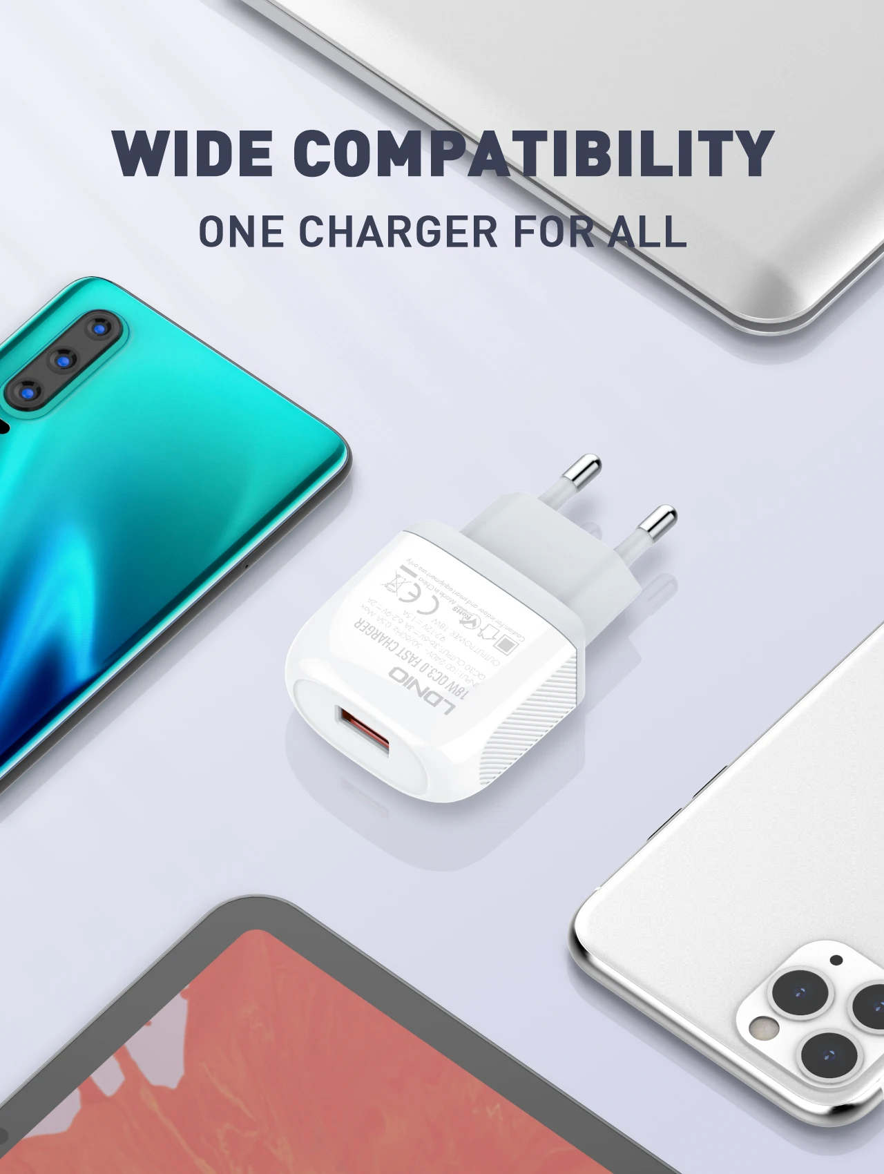 QC3.0 Fast Charging Wall chager 
