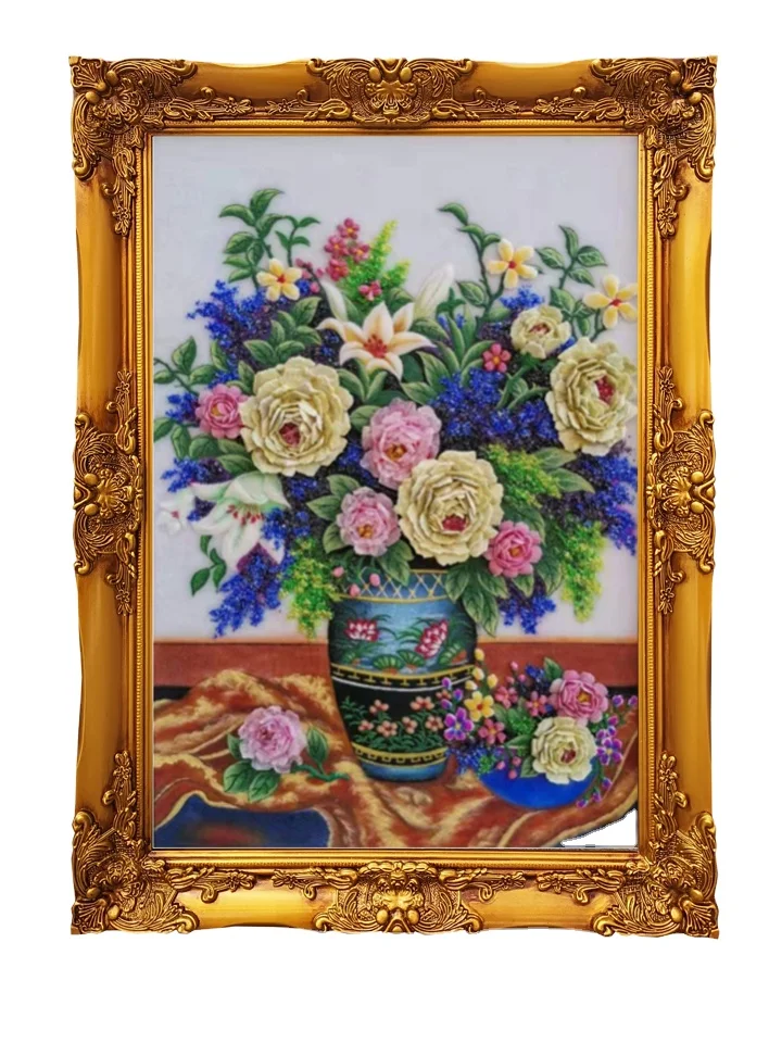 Vintage Rectangle Luxury Multifunction Floating Frame Wood Table and Wall Picture Photo Frames for Home Decor Silver Customized