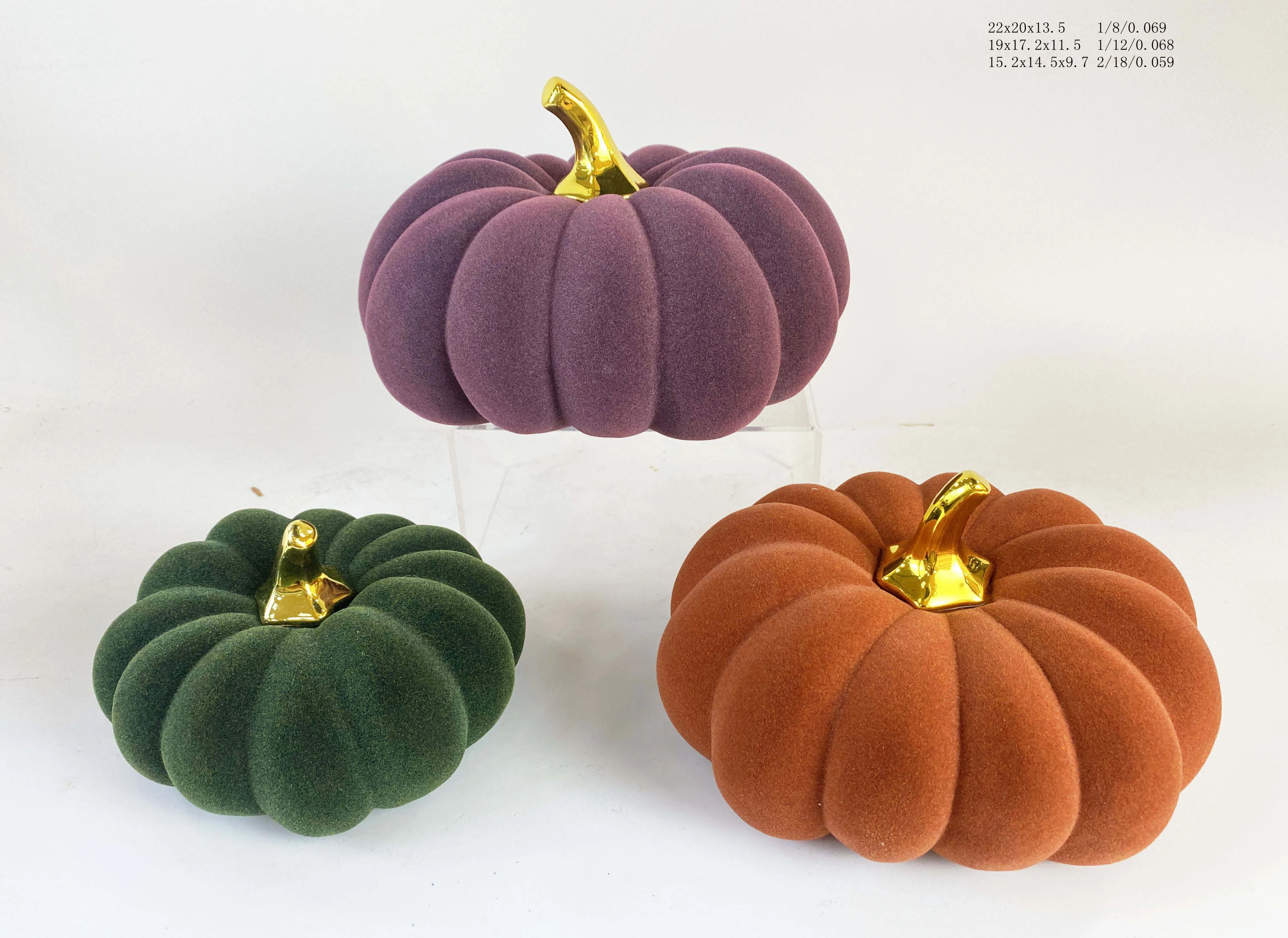 Wholesale Promotion Ceramics Pumpkins Home Decoration Artificial Craft Halloween Ceramic Pumpkin