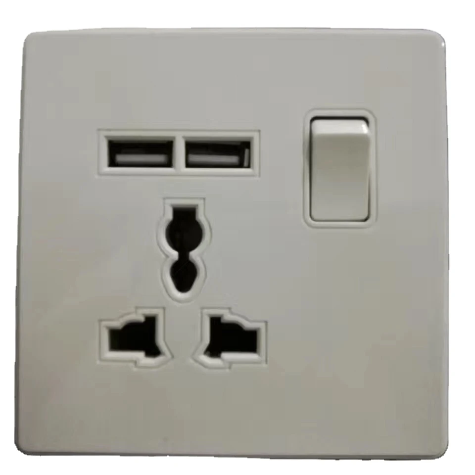 New generation usb wall socket switches  outlet with 1 or 2 usb ports