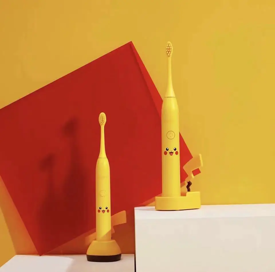 2019 новейший дизайн детская звуковая зубная щетка Pikachu электрическая для