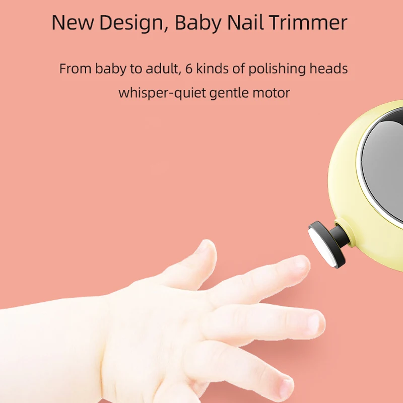 2023 New Arrival Baby Rechargeable hand baby electric nail grinder baby children adult universal manicure Nail Trimmer