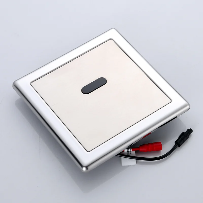 Stainless Steel Concealed Type Toilet Flush Valve Water Saving Automatic Time Delayed Horizontal Urinal Sensor Flush Valve