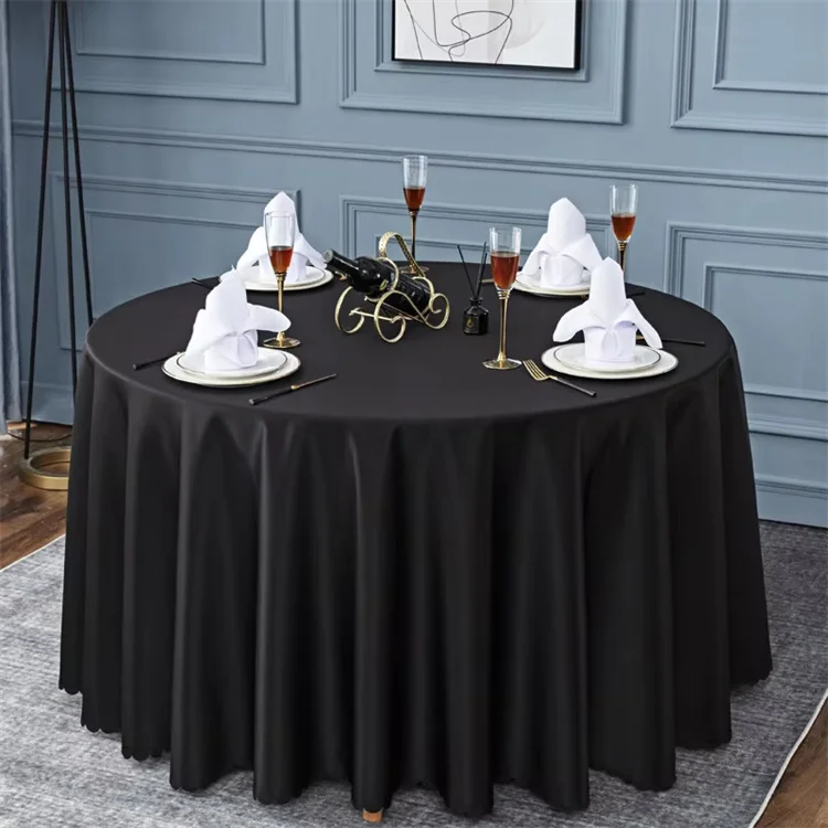 Table Cloths for 8-10 Seater Dinner White Round