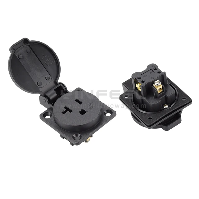 WATER-PROOF 3-PIN US NEMA RECEPTACLE Model IF-US-50SC-3WF