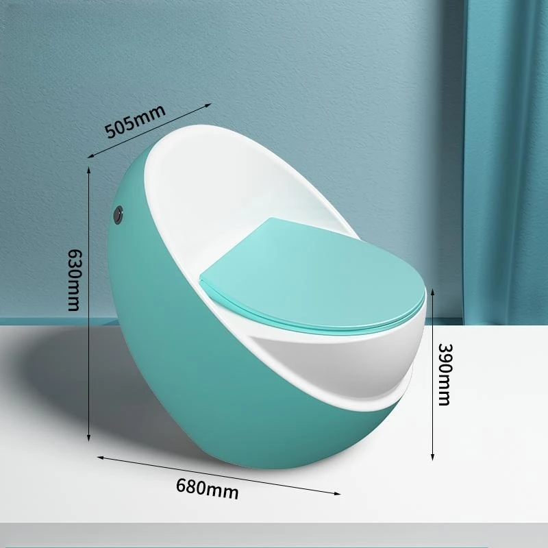 Аналогичные керамические фабричные портативные туалеты в форме яйца для ванной комнаты