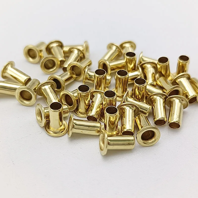 Custom Tubular Eyelets Rivets for pcb Brass / Copper Rivets 2.9mm