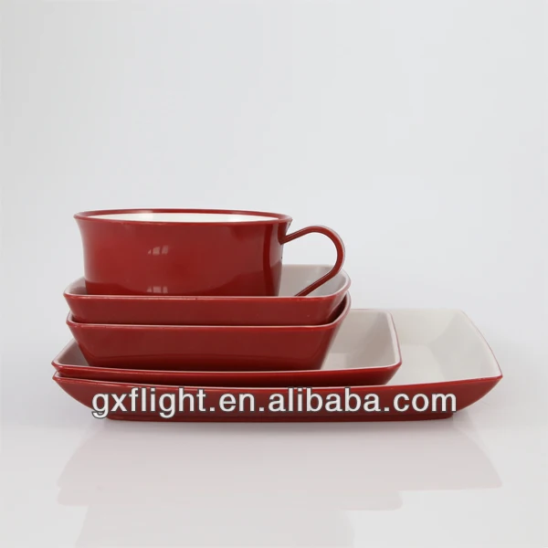 High Quality Colorful Reusable Hard Plastic Dinnerware