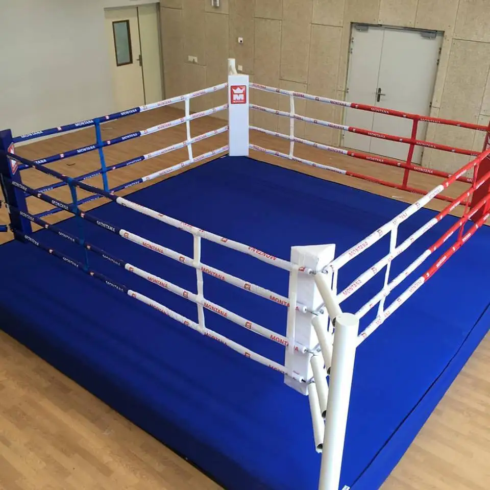 2022 International Floor Training Competition Including Corner Pad Rope Canvas boxing ring