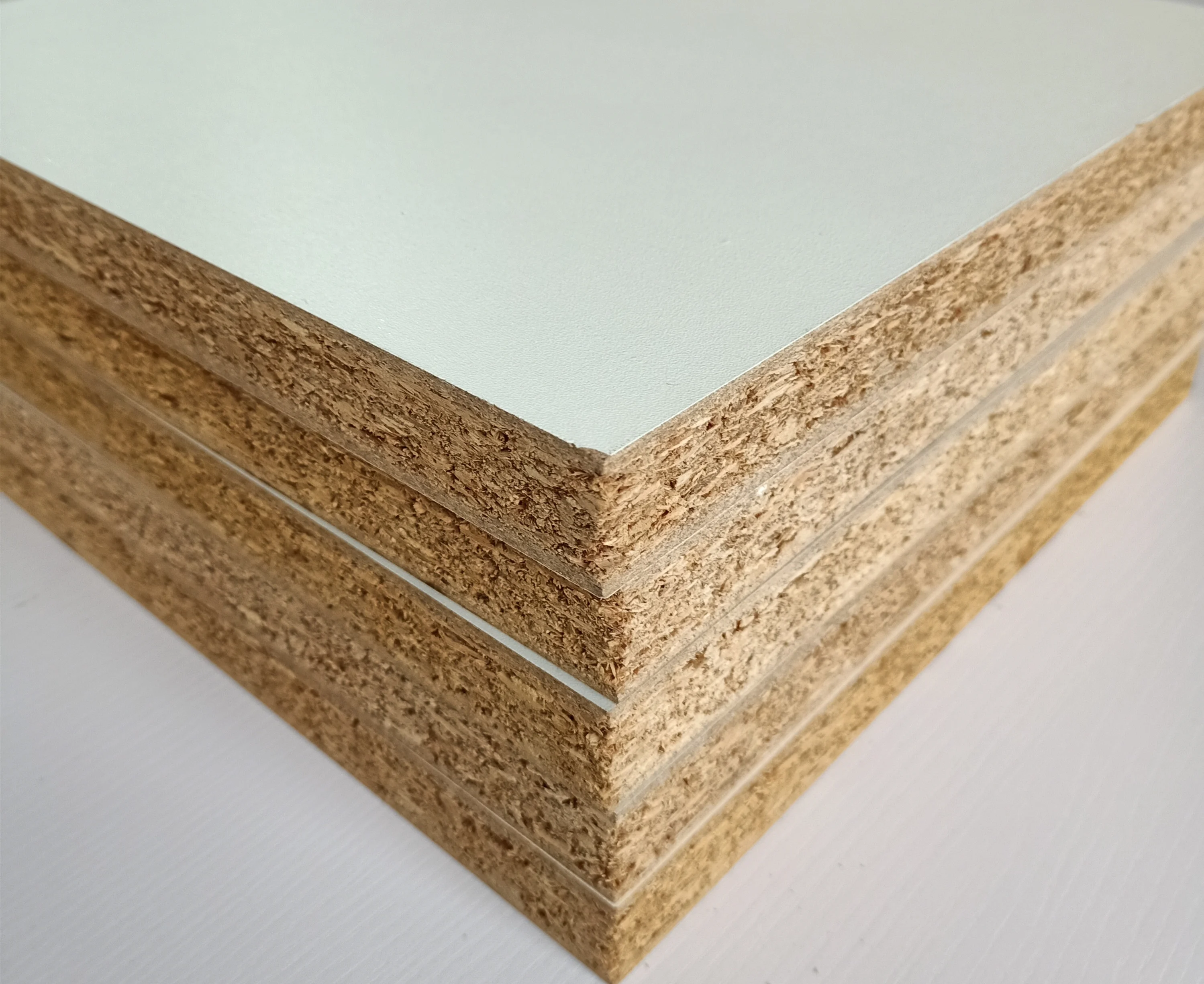 furniture grade 14mm 18mm melamine faced particle board mfc coved melamine chip board 22mm e0