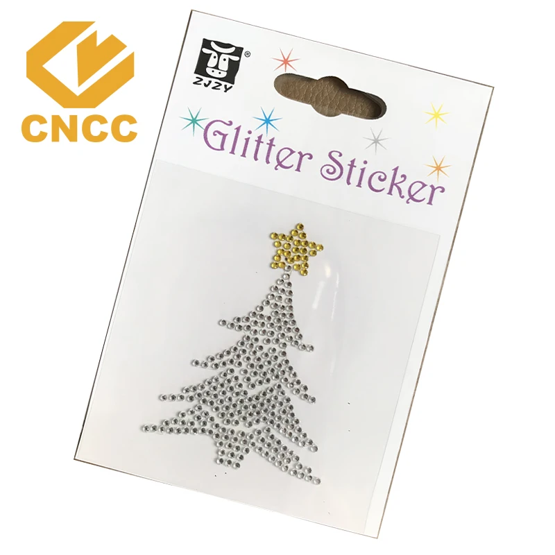 custom crystal adhesive sticker crown face crystal sticker