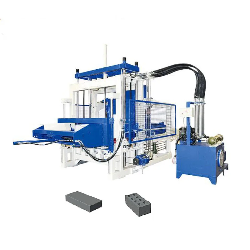 manual clay interlocking brick press machine PLC automatic concrete hollow brick paving block making machine