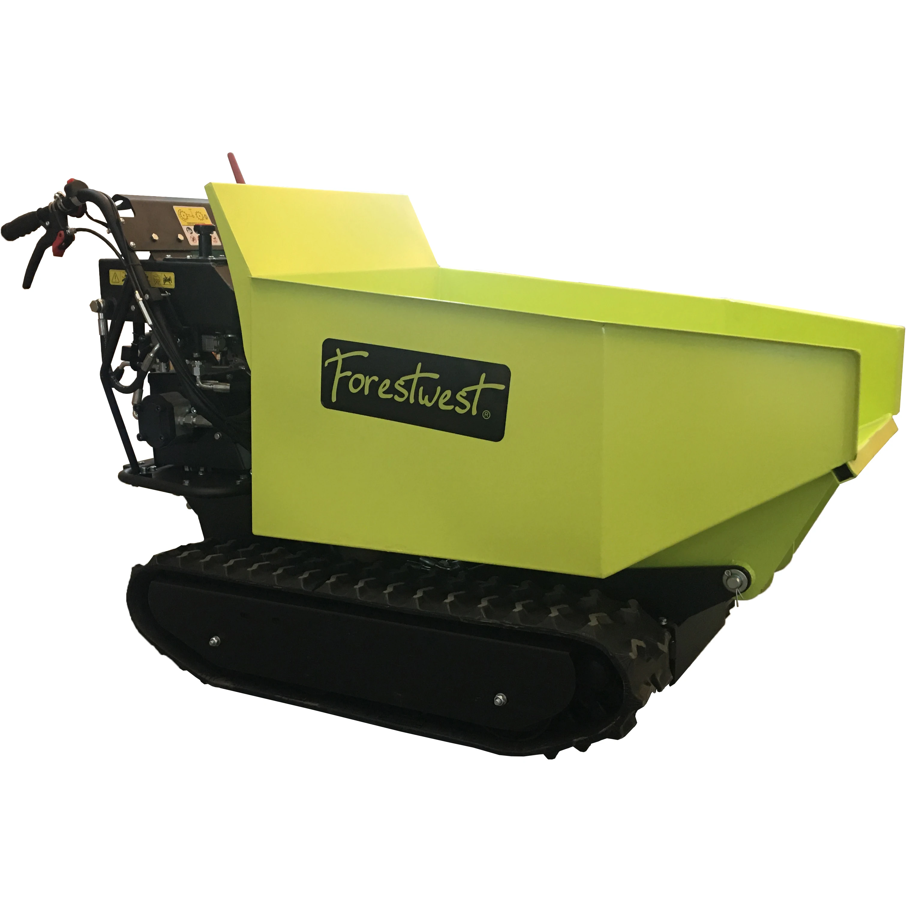 500KG Mini Dumper 6.5hp Power Track Wheelbarrow with Hydraulic Lifting Dumping