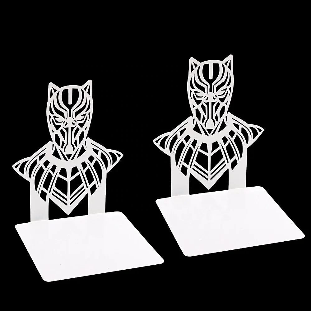 Custom School Office Heavy Duty Metal Bookends Steel Book Shelf Holder Universal Economy Library Desktop