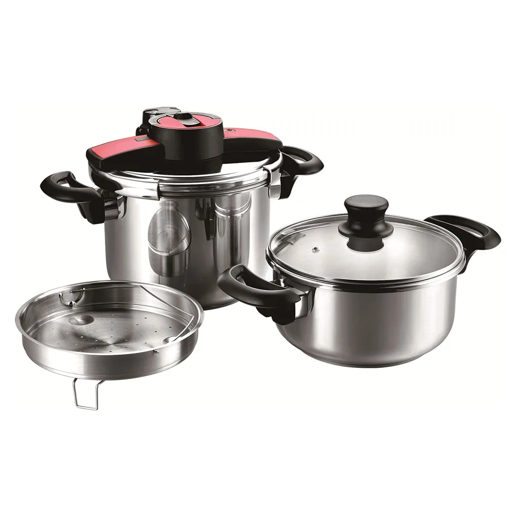 Высококачественная скороварка tefal из нержавеющей стали высокоскороварка серебряные кастрюли для измерения давления можно использовать газ индукцию.