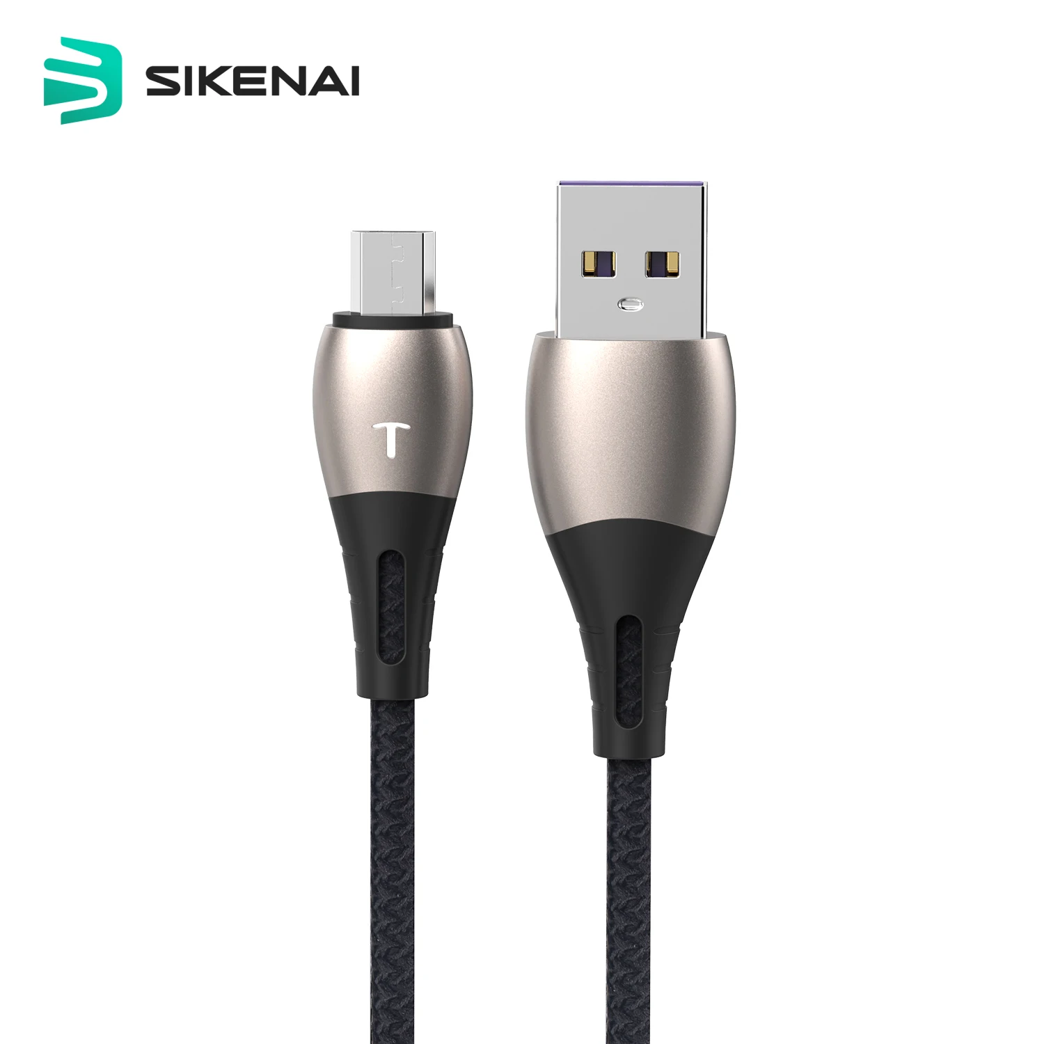 Sikenai 5A кабель для быстрой зарядки нейлоновый плетеный USB передачи данных освещения Micro Type C андроид iPhone 6 6s 7 8 X Xr 11 12 Pro