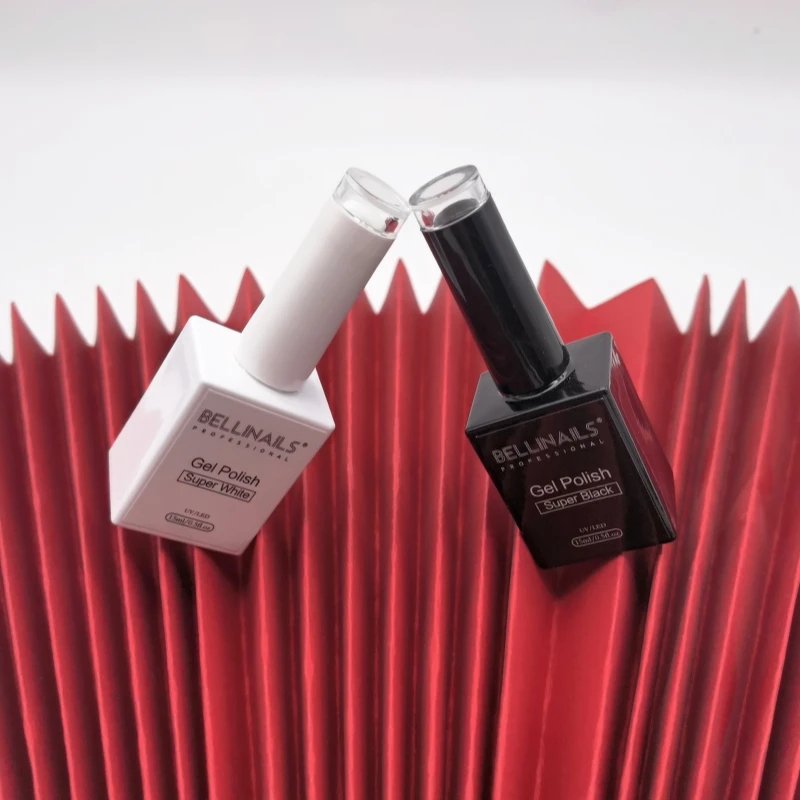 Bellinails 15ml Super Black/white Colors Gel Polish Soak Off Uv/led Nail Gel Polish Nail Art Manicure Salon